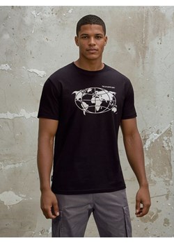 Sinsay - Bawełniana koszulka z krótkim rękawem - czarny ze sklepu Sinsay w kategorii T-shirty męskie - zdjęcie 188549097