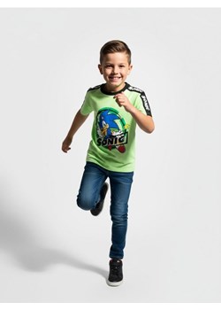 Sinsay - Koszulka z dekoracyjną taśmą na rękawach Sonic the Hedgehog - zielony ze sklepu Sinsay w kategorii T-shirty chłopięce - zdjęcie 188549105