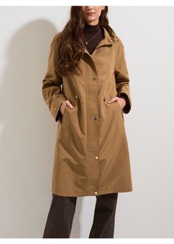 Sinsay - Długa parka z kapturem - beżowy ze sklepu Sinsay w kategorii Parki damskie - zdjęcie 188549127