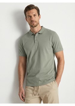 Sinsay - Bawełniane polo - zielony ze sklepu Sinsay w kategorii T-shirty męskie - zdjęcie 188549135