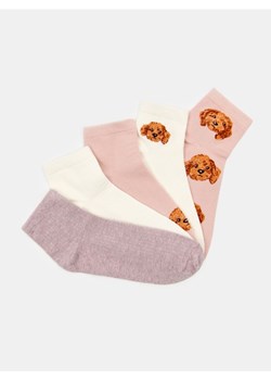 Sinsay - Prążkowane skarpetki 5 pack - wielobarwny ze sklepu Sinsay w kategorii Skarpetki damskie - zdjęcie 188549175