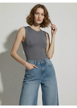 Sinsay - Body bez rękawów - szary ze sklepu Sinsay w kategorii Bluzki damskie - zdjęcie 188549215
