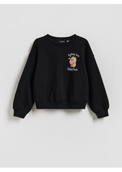 Reserved - Bluza Kapibara CapyFun - czarny ze sklepu Reserved w kategorii Bluzy dziewczęce - zdjęcie 188549987