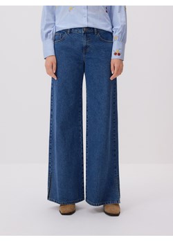 Reserved - Jeansy straight z rozcięciami - niebieski ze sklepu Reserved w kategorii Jeansy damskie - zdjęcie 188550265