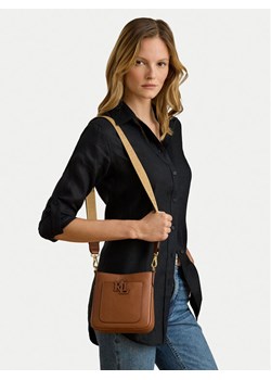 Torebka LAUREN RALPH LAUREN 431982184001 Brązowy ze sklepu eobuwie.pl w kategorii Listonoszki - zdjęcie 188550639
