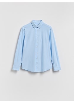 Reserved - Koszula slim fit z bawełną - jasnoniebieski ze sklepu Reserved w kategorii Koszule męskie - zdjęcie 188566508