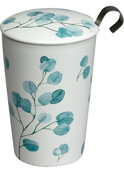 Eigenart Kubek "Teave - Trees Eucalyptus" w kolorze biało-niebieskim do herbaty - 350 ml ze sklepu Limango Polska w kategorii Dzbanki i zaparzacze - zdjęcie 188567808