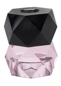 Miss Étoile Świecznik w kolorze jasnoróżowo-czarnym - wys. 8 x Ø 7 cm ze sklepu Limango Polska w kategorii Świeczniki - zdjęcie 188567999