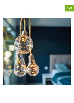 lumisky Lampy solarne LED (3 szt.) "Jolly" w kolorze jasnobrązowym ze sklepu Limango Polska w kategorii Oświetlenie - zdjęcie 188568219