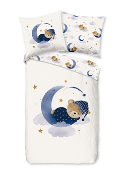 Good Morning Komple pościeli "Sleeping" w kolorze kremowo-granatowym ze sklepu Limango Polska w kategorii Pościel dziecięca - zdjęcie 188568297