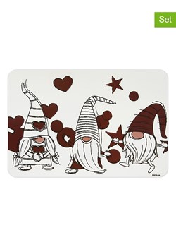 Trendy Kitchen by EXCÉLSA Podkładki stołowe (6 szt.) w kolorze biało-czerwonym - 43 x 28,5 cm ze sklepu Limango Polska w kategorii Podkładki na stół - zdjęcie 188568346