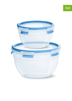 Emsa Pojemniki (2 szt.) "Clip &amp; Close" w kolorze niebieskim na żywność ze sklepu Limango Polska w kategorii Pojemniki kuchenne - zdjęcie 188568507