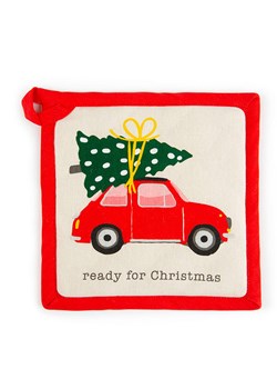 Trendy Kitchen by EXCÉLSA Łapka kuchenna w kolorze kremowo-czerwonym - 20 x 20 cm ze sklepu Limango Polska w kategorii Tekstylia kuchenne - zdjęcie 188568599