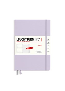 LEUCHTTURM1917 Kalendarz tygodniowy i notatnik w kolorze lawendowym - 17,8 x 25,4 cm ze sklepu Limango Polska w kategorii Akcesoria biurowe - zdjęcie 188568775