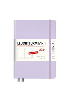 LEUCHTTURM1917 Kalendarz tygodniowy w kolorze lawendowym - 14,5 x 21 cm ze sklepu Limango Polska w kategorii Akcesoria biurowe - zdjęcie 188568785