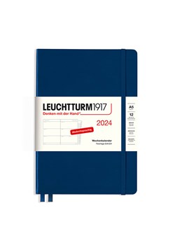 LEUCHTTURM1917 Kalendarz tygodniowy w kolorze granatowym - 14,5 x 21 cm ze sklepu Limango Polska w kategorii Akcesoria biurowe - zdjęcie 188568789