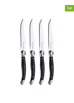 SCALPERS Noże (4 szt.) w kolorze srebrno-czarnym do steków ze sklepu Limango Polska w kategorii Noże kuchenne - zdjęcie 188568819