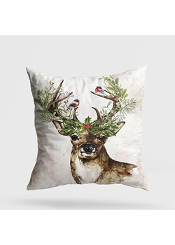 ABERTO DESIGN Poduszka w kolorze biało-jasnobrązowo-zielonym ze sklepu Limango Polska w kategorii Poduszki dekoracyjne - zdjęcie 188569337