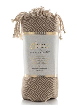 Ottoman Chusta hammam "Raute" w kolorze jasnobrązowym - 170 x 80 cm ze sklepu Limango Polska w kategorii Ręczniki - zdjęcie 188569416