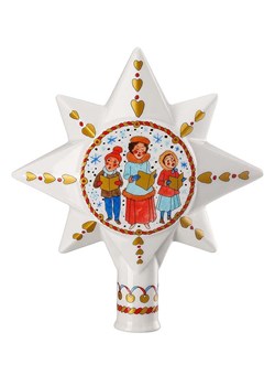 Hutschenreuther Szpic w kolorze białym ze wzorem na choinkę - wys. 17 cm ze sklepu Limango Polska w kategorii Dekoracje bożonarodzeniowe - zdjęcie 188569506