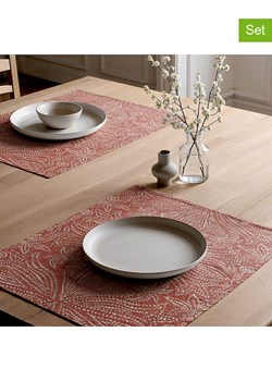 Mint Rugs Podkładki stołowe (2 szt.) "Nikol" w kolorze pomarańczowym - 50 x 40 cm ze sklepu Limango Polska w kategorii Podkładki na stół - zdjęcie 188570619