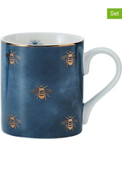 Mikasa Kubki (2 szt.) "Bees" w kolorze złoto-granatowym - 280 ml ze sklepu Limango Polska w kategorii Naczynia - zdjęcie 188571109