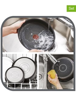Tefal 5-częściowy zestaw "Ingenio Emotion" w kolorze srebrno-czarnym ze sklepu Limango Polska w kategorii Garnki - zdjęcie 188571316