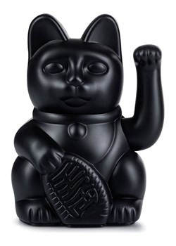 Donkey Figurka dekoracyjna "Lucky Cat" w kolorze czarnym - 10,5 x 15 x 8,5 cm ze sklepu Limango Polska w kategorii Dekoracje - zdjęcie 188571587