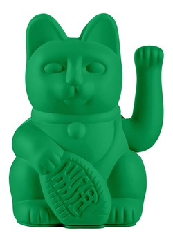 Donkey Figurka dekoracyjna "Lucky Cat" w kolorze zielonym - 10,5 x 15 x 8,5 cm ze sklepu Limango Polska w kategorii Dekoracje - zdjęcie 188571595