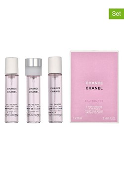 Chanel 3-częściowy zestaw "Chance Eau Tendre" - 3 x EDT, po 20 ml ze sklepu Limango Polska w kategorii Perfumy damskie - zdjęcie 188571806
