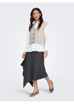 JDY Bezrękawnik w kolorze beżowym ze sklepu Limango Polska w kategorii Swetry damskie - zdjęcie 188572707