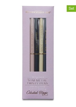 DESIGNWORKS INK ® Długopisy (4 szt.) "Celestial" w różnych kolorach - dł. 14 cm ze sklepu Limango Polska w kategorii Akcesoria biurowe - zdjęcie 188572719