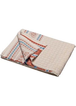 David Fussenegger Pled "Lino" w kolorze beżowo-czerwono-błękitnym ze sklepu Limango Polska w kategorii Tekstylia - zdjęcie 188573516