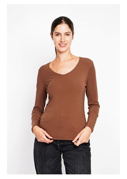 ASSUILI Koszulka w kolorze jasnobrązowym ze sklepu Limango Polska w kategorii Bluzki damskie - zdjęcie 188573769