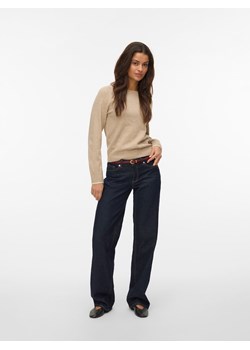 Vero Moda Sweter w kolorze beżowym ze sklepu Limango Polska w kategorii Swetry damskie - zdjęcie 188574458