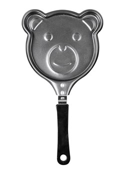Ibili Patelnie (2 szt.) "Bear Shape" w kolorze srebrno-czarnym - 14 x 14 cm ze sklepu Limango Polska w kategorii Garnki - zdjęcie 188575067