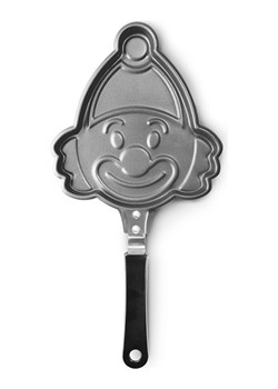 Ibili Patelnie (2 szt.) "Clown Shape" w kolorze srebrno-czarnym - 18 x 15 cm ze sklepu Limango Polska w kategorii Garnki - zdjęcie 188575068