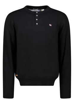 Geographical Norway Sweter "Fraser" w kolorze czarnym ze sklepu Limango Polska w kategorii Swetry męskie - zdjęcie 188575525