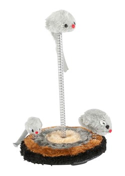 Edco Zabawka w kolorze szaro-jasnobrązowo-czarnym dla kota - wys. 25 x Ø 14 cm ze sklepu Limango Polska w kategorii Dla zwierząt - zdjęcie 188575775