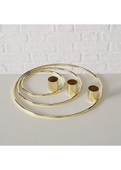 Boltze Świecznik "Circulus" w kolorze złotym - wys. 3 cm ze sklepu Limango Polska w kategorii Świeczniki - zdjęcie 188576279