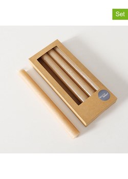 Boltze Świece (4 szt.) "Melia" w kolorze beżowym - wys. 20 cm ze sklepu Limango Polska w kategorii Świece i dyfuzory - zdjęcie 188576287