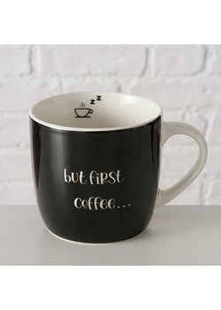 Boltze Kubek jumbo "Coffeefirst" w kolorze czarnym - 420 ml ze sklepu Limango Polska w kategorii Naczynia - zdjęcie 188576338