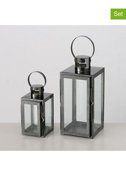 Boltze Lampiony (2 szt.) "Caruso" w kolorze srebrnym ze sklepu Limango Polska w kategorii Świeczniki - zdjęcie 188576355