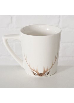 Boltze Kubek jumbo "Aspen" w kolorze biało-brązowym - 300 ml ze sklepu Limango Polska w kategorii Naczynia - zdjęcie 188576406