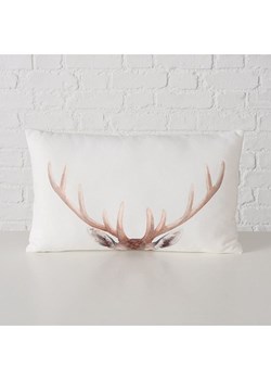 Boltze Poduszka "Aspen" w kolorze biało-brązowym - 50 x 30 cm ze sklepu Limango Polska w kategorii Poduszki dekoracyjne - zdjęcie 188576409