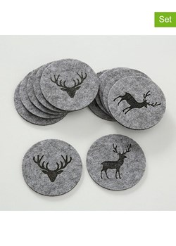 Boltze Podkładki stołowe (12 szt.) "Tjark" w kolorze szarym ze sklepu Limango Polska w kategorii Akcesoria kuchenne - zdjęcie 188576416