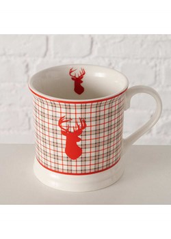 Boltze Kubek jumbo w kolorze biało-czerwonym - 420 ml ze sklepu Limango Polska w kategorii Naczynia - zdjęcie 188576428