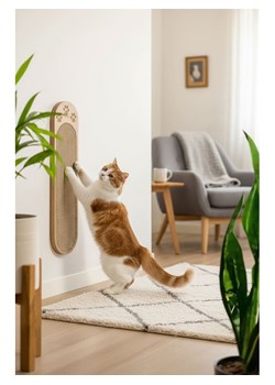 Paws&amp;Whiskers Drapak w kolorze jasnobrązowym dla kota - 19 x 51 cm ze sklepu Limango Polska w kategorii Dla zwierząt - zdjęcie 188576757