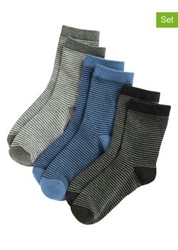 COOL CLUB Skarpety (3 pary) w kolorze niebieskim, szarym i czarnym ze sklepu Limango Polska w kategorii Skarpetki dziecięce - zdjęcie 188576999
