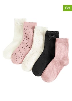 COOL CLUB Skarpety (5 par) w kolorze kremowo-jasnoróżowo-czarnym ze sklepu Limango Polska w kategorii Skarpetki dziecięce - zdjęcie 188577025